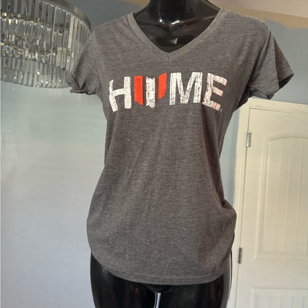 Ohio. No place like Home. Women’s v-neck t-shirt. Size x-small